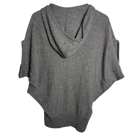 Vince 100% Cashmere Dolman Poncho Hoodie gray Sweater womens size small luxury - Picture 4 of 9